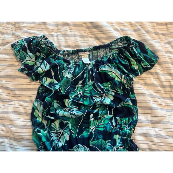 Tommy Bahama Floral Tropical Vacation Jumpsuit with Pockets & Waist Wrap - Small - Picture 7 of 10